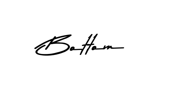 Create a beautiful signature design for name Bottom. With this signature (Asem Kandis PERSONAL USE) fonts, you can make a handwritten signature for free. Bottom signature style 9 images and pictures png