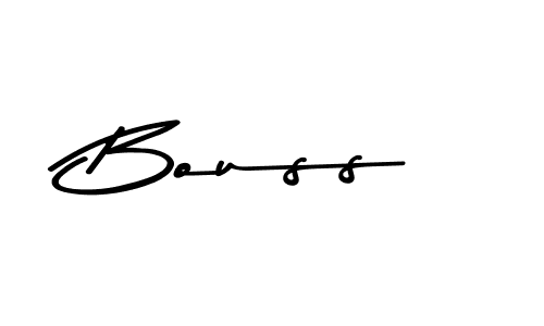 How to make Bouss name signature. Use Asem Kandis PERSONAL USE style for creating short signs online. This is the latest handwritten sign. Bouss signature style 9 images and pictures png