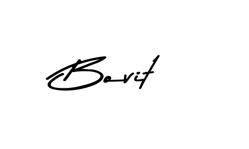 Design your own signature with our free online signature maker. With this signature software, you can create a handwritten (Asem Kandis PERSONAL USE) signature for name Bovit. Bovit signature style 9 images and pictures png