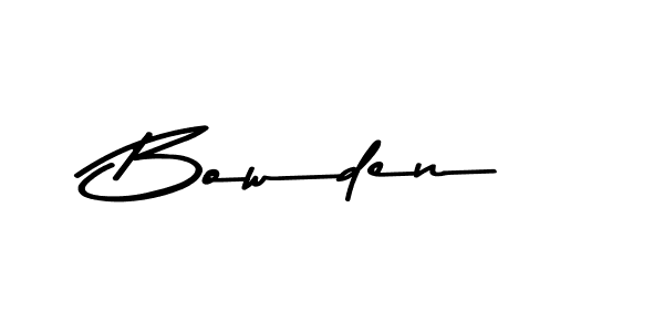 Design your own signature with our free online signature maker. With this signature software, you can create a handwritten (Asem Kandis PERSONAL USE) signature for name Bowden. Bowden signature style 9 images and pictures png