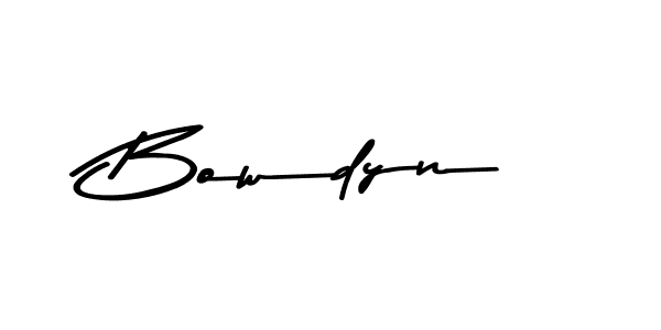 Design your own signature with our free online signature maker. With this signature software, you can create a handwritten (Asem Kandis PERSONAL USE) signature for name Bowdyn. Bowdyn signature style 9 images and pictures png