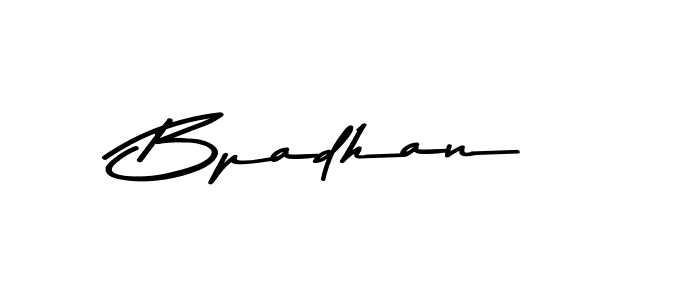 Create a beautiful signature design for name Bpadhan. With this signature (Asem Kandis PERSONAL USE) fonts, you can make a handwritten signature for free. Bpadhan signature style 9 images and pictures png