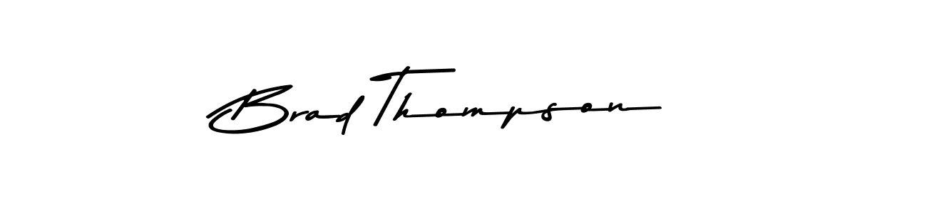 Make a beautiful signature design for name Brad Thompson. With this signature (Asem Kandis PERSONAL USE) style, you can create a handwritten signature for free. Brad Thompson signature style 9 images and pictures png