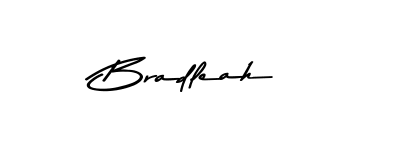 Make a beautiful signature design for name Bradleah. With this signature (Asem Kandis PERSONAL USE) style, you can create a handwritten signature for free. Bradleah signature style 9 images and pictures png