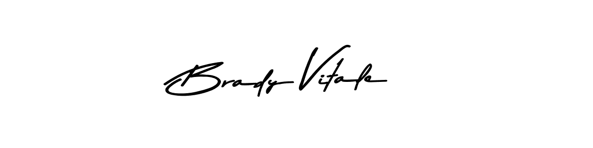 Create a beautiful signature design for name Brady Vitale. With this signature (Asem Kandis PERSONAL USE) fonts, you can make a handwritten signature for free. Brady Vitale signature style 9 images and pictures png