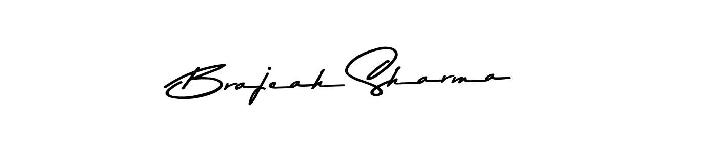 Also You can easily find your signature by using the search form. We will create Brajeah Sharma name handwritten signature images for you free of cost using Asem Kandis PERSONAL USE sign style. Brajeah Sharma signature style 9 images and pictures png