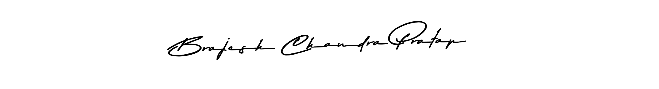 How to make Brajesh Chandra Pratap name signature. Use Asem Kandis PERSONAL USE style for creating short signs online. This is the latest handwritten sign. Brajesh Chandra Pratap signature style 9 images and pictures png