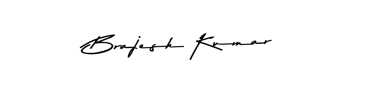Create a beautiful signature design for name Brajesh Kumar. With this signature (Asem Kandis PERSONAL USE) fonts, you can make a handwritten signature for free. Brajesh Kumar signature style 9 images and pictures png