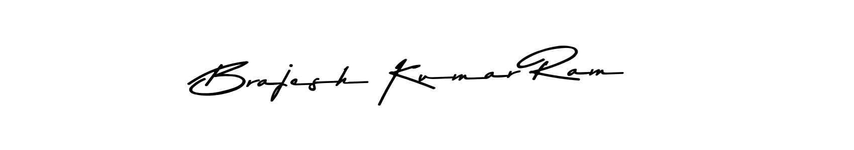Create a beautiful signature design for name Brajesh Kumar Ram. With this signature (Asem Kandis PERSONAL USE) fonts, you can make a handwritten signature for free. Brajesh Kumar Ram signature style 9 images and pictures png