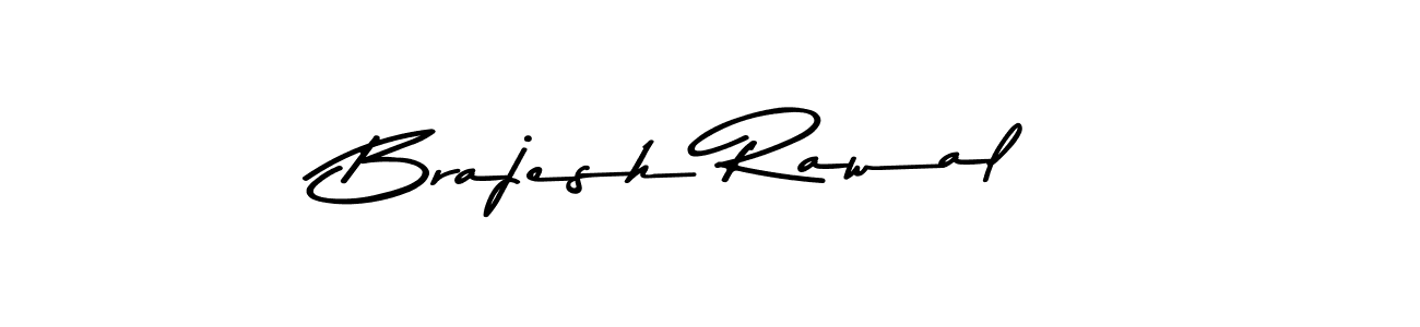 Create a beautiful signature design for name Brajesh Rawal. With this signature (Asem Kandis PERSONAL USE) fonts, you can make a handwritten signature for free. Brajesh Rawal signature style 9 images and pictures png