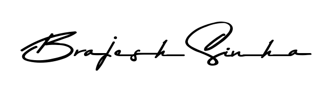 The Asem Kandis PERSONAL USE lettering style adds unique flourish to name Brajesh Sinha. Stand out with a custom digital autograph made in seconds. Brajesh Sinha signature style 9 images and pictures png