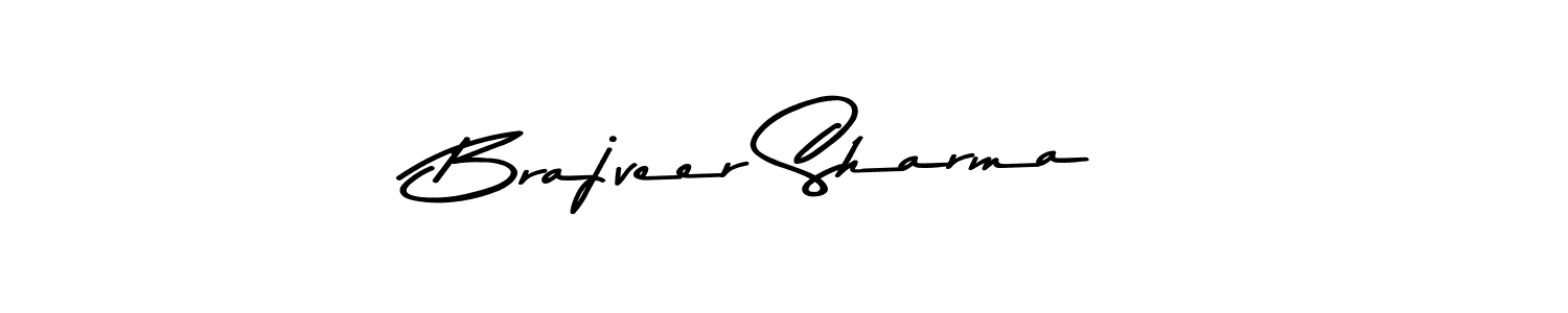 Make a beautiful signature design for name Brajveer Sharma. With this signature (Asem Kandis PERSONAL USE) style, you can create a handwritten signature for free. Brajveer Sharma signature style 9 images and pictures png