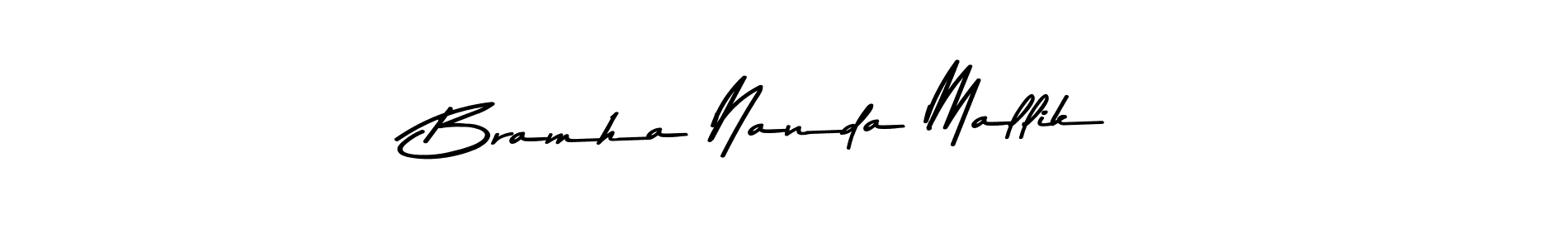 Create a beautiful signature design for name Bramha Nanda Mallik. With this signature (Asem Kandis PERSONAL USE) fonts, you can make a handwritten signature for free. Bramha Nanda Mallik signature style 9 images and pictures png