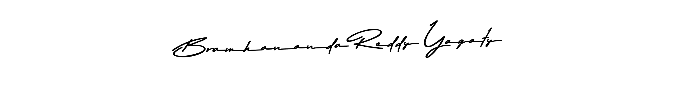 Also You can easily find your signature by using the search form. We will create Bramhananda Reddy Yagaty name handwritten signature images for you free of cost using Asem Kandis PERSONAL USE sign style. Bramhananda Reddy Yagaty signature style 9 images and pictures png