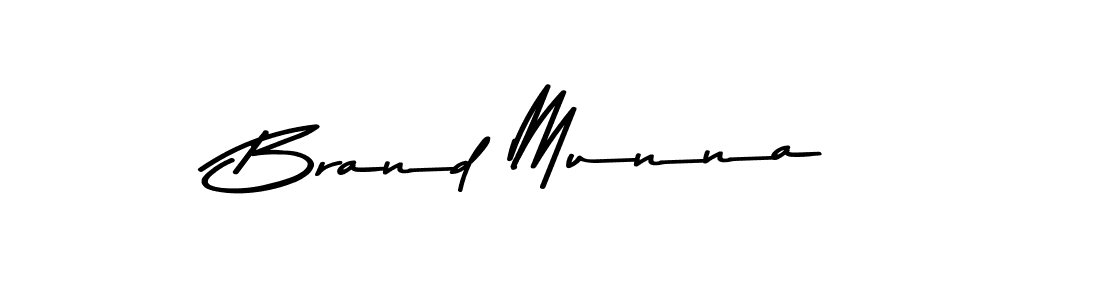 How to make Brand Munna signature? Asem Kandis PERSONAL USE is a professional autograph style. Create handwritten signature for Brand Munna name. Brand Munna signature style 9 images and pictures png