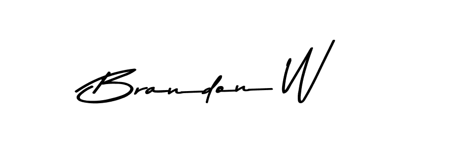 How to Draw Brandon W signature style? Asem Kandis PERSONAL USE is a latest design signature styles for name Brandon W. Brandon W signature style 9 images and pictures png
