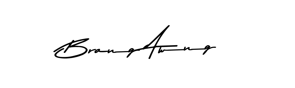 How to make Brang Awng signature? Asem Kandis PERSONAL USE is a professional autograph style. Create handwritten signature for Brang Awng name. Brang Awng signature style 9 images and pictures png