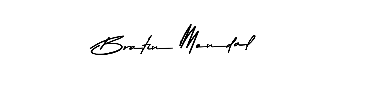 Bratin Mondal stylish signature style. Best Handwritten Sign (Asem Kandis PERSONAL USE) for my name. Handwritten Signature Collection Ideas for my name Bratin Mondal. Bratin Mondal signature style 9 images and pictures png