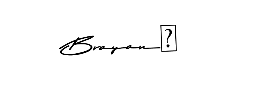 Use a signature maker to create a handwritten signature online. With this signature software, you can design (Asem Kandis PERSONAL USE) your own signature for name Brayan♡. Brayan♡ signature style 9 images and pictures png