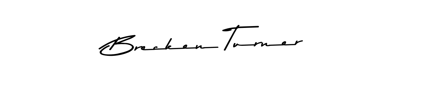 Asem Kandis PERSONAL USE is a professional signature style that is perfect for those who want to add a touch of class to their signature. It is also a great choice for those who want to make their signature more unique. Get Brecken Turner name to fancy signature for free. Brecken Turner signature style 9 images and pictures png