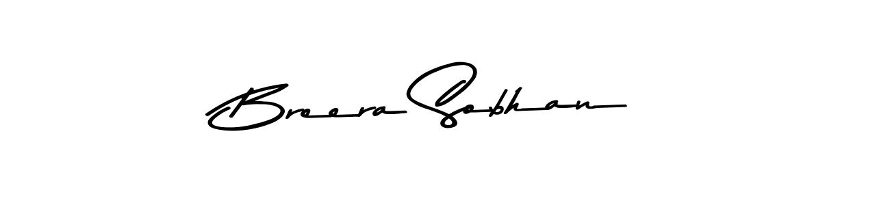 Create a beautiful signature design for name Breera Sobhan. With this signature (Asem Kandis PERSONAL USE) fonts, you can make a handwritten signature for free. Breera Sobhan signature style 9 images and pictures png