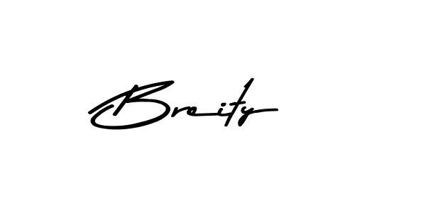 Create a beautiful signature design for name Breity. With this signature (Asem Kandis PERSONAL USE) fonts, you can make a handwritten signature for free. Breity signature style 9 images and pictures png