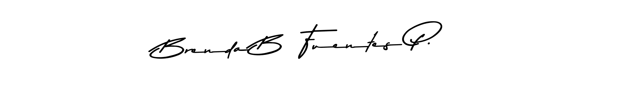 Make a beautiful signature design for name Brenda B  Fuentes P.. With this signature (Asem Kandis PERSONAL USE) style, you can create a handwritten signature for free. Brenda B  Fuentes P. signature style 9 images and pictures png