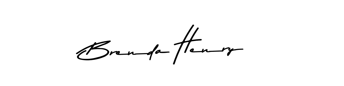 Design your own signature with our free online signature maker. With this signature software, you can create a handwritten (Asem Kandis PERSONAL USE) signature for name Brenda Henry. Brenda Henry signature style 9 images and pictures png