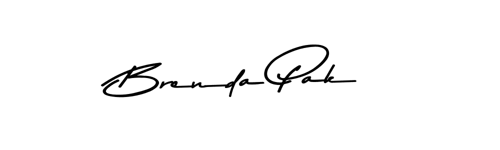 Brenda Pak stylish signature style. Best Handwritten Sign (Asem Kandis PERSONAL USE) for my name. Handwritten Signature Collection Ideas for my name Brenda Pak. Brenda Pak signature style 9 images and pictures png