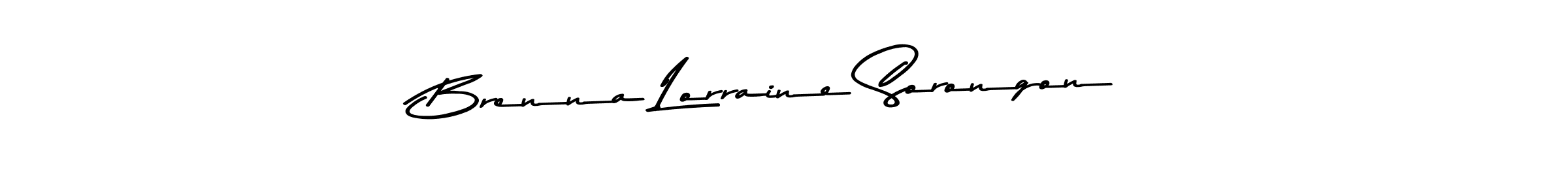 Make a beautiful signature design for name Brenna Lorraine Sorongon. Use this online signature maker to create a handwritten signature for free. Brenna Lorraine Sorongon signature style 9 images and pictures png