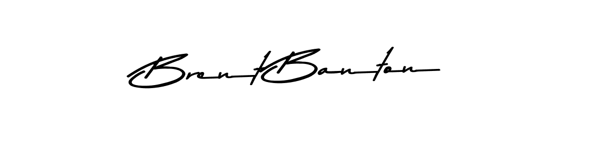 How to make Brent Banton name signature. Use Asem Kandis PERSONAL USE style for creating short signs online. This is the latest handwritten sign. Brent Banton signature style 9 images and pictures png