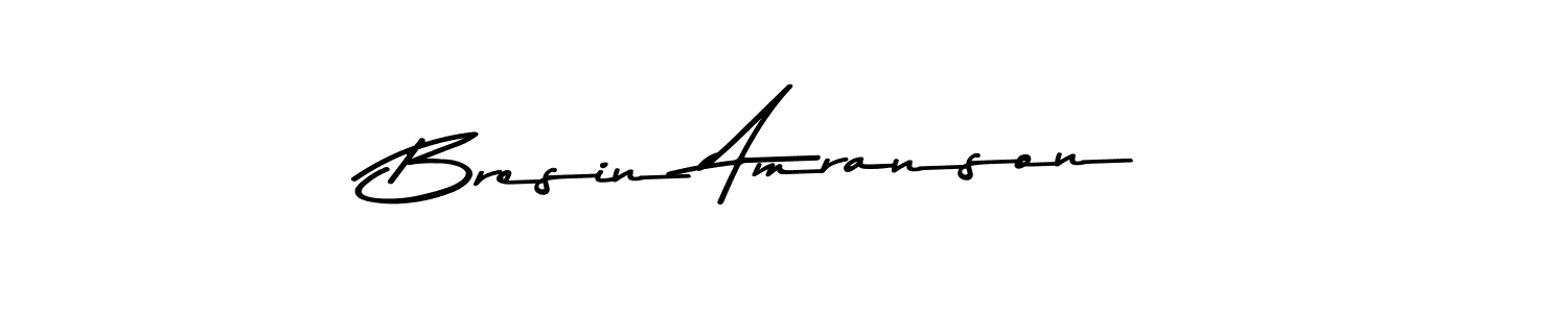 Make a beautiful signature design for name Bresin Amranson. Use this online signature maker to create a handwritten signature for free. Bresin Amranson signature style 9 images and pictures png