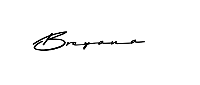 Design your own signature with our free online signature maker. With this signature software, you can create a handwritten (Asem Kandis PERSONAL USE) signature for name Breyana. Breyana signature style 9 images and pictures png