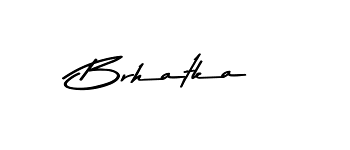 Also we have Brhatka name is the best signature style. Create professional handwritten signature collection using Asem Kandis PERSONAL USE autograph style. Brhatka signature style 9 images and pictures png