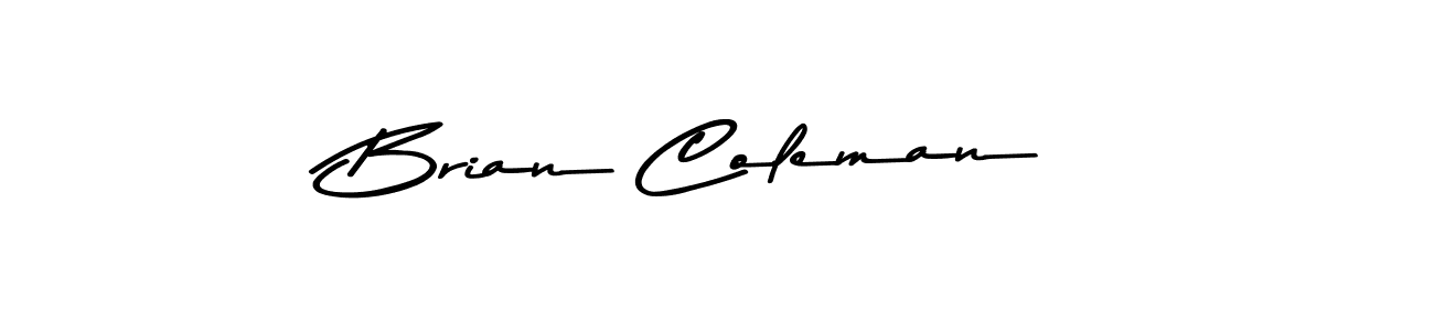 How to make Brian Coleman name signature. Use Asem Kandis PERSONAL USE style for creating short signs online. This is the latest handwritten sign. Brian Coleman signature style 9 images and pictures png