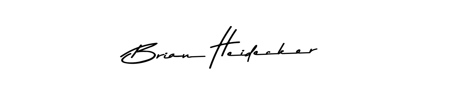 How to make Brian Heidecker name signature. Use Asem Kandis PERSONAL USE style for creating short signs online. This is the latest handwritten sign. Brian Heidecker signature style 9 images and pictures png