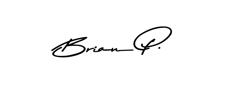 Asem Kandis PERSONAL USE is a professional signature style that is perfect for those who want to add a touch of class to their signature. It is also a great choice for those who want to make their signature more unique. Get Brian P. name to fancy signature for free. Brian P. signature style 9 images and pictures png