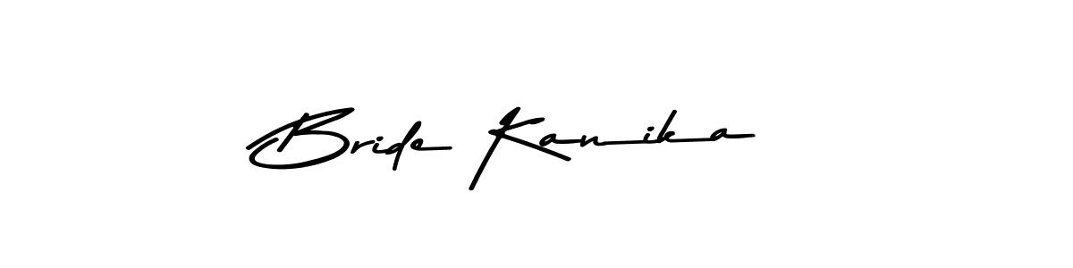 Make a beautiful signature design for name Bride Kanika. With this signature (Asem Kandis PERSONAL USE) style, you can create a handwritten signature for free. Bride Kanika signature style 9 images and pictures png