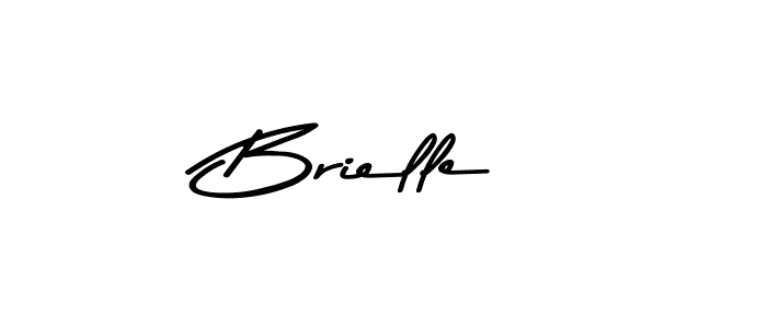 How to make Brielle name signature. Use Asem Kandis PERSONAL USE style for creating short signs online. This is the latest handwritten sign. Brielle signature style 9 images and pictures png