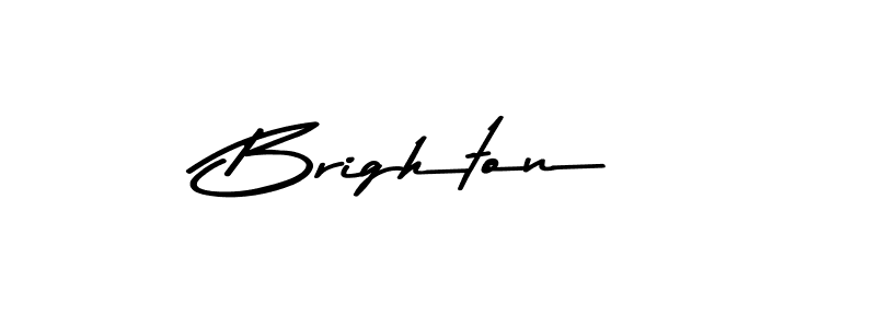Make a beautiful signature design for name Brighton. With this signature (Asem Kandis PERSONAL USE) style, you can create a handwritten signature for free. Brighton signature style 9 images and pictures png