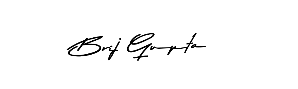 Make a beautiful signature design for name Brij Gupta. With this signature (Asem Kandis PERSONAL USE) style, you can create a handwritten signature for free. Brij Gupta signature style 9 images and pictures png