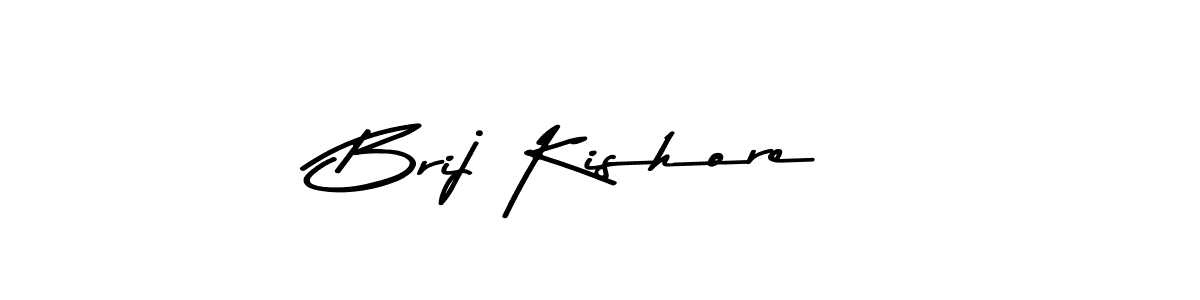 Create a beautiful signature design for name Brij Kishore. With this signature (Asem Kandis PERSONAL USE) fonts, you can make a handwritten signature for free. Brij Kishore signature style 9 images and pictures png