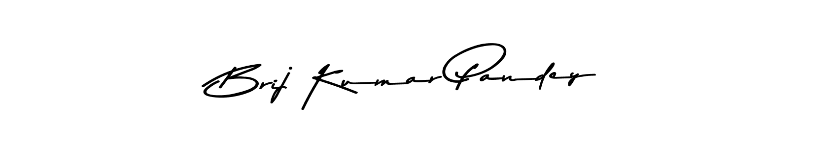Make a beautiful signature design for name Brij Kumar Pandey. With this signature (Asem Kandis PERSONAL USE) style, you can create a handwritten signature for free. Brij Kumar Pandey signature style 9 images and pictures png