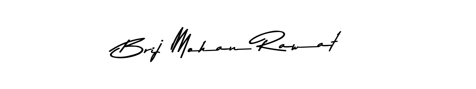 Make a beautiful signature design for name Brij Mohan Rawat. With this signature (Asem Kandis PERSONAL USE) style, you can create a handwritten signature for free. Brij Mohan Rawat signature style 9 images and pictures png