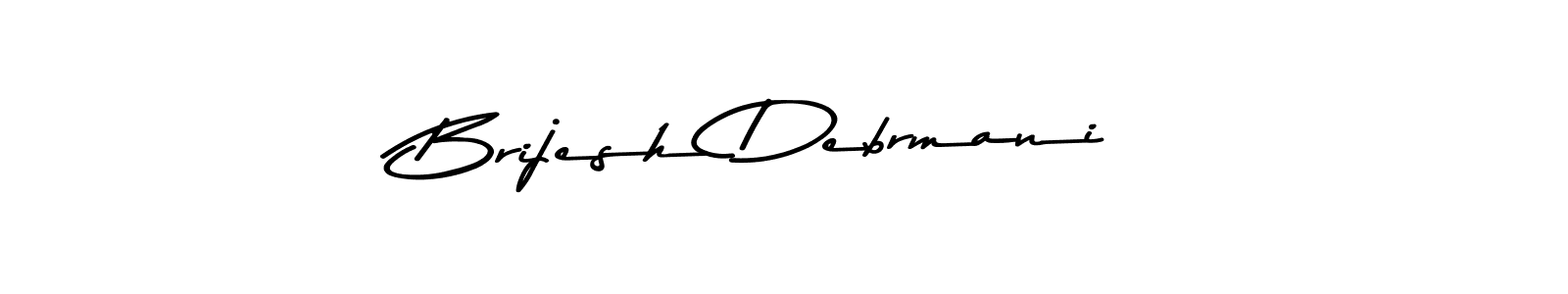 Create a beautiful signature design for name Brijesh Debrmani. With this signature (Asem Kandis PERSONAL USE) fonts, you can make a handwritten signature for free. Brijesh Debrmani signature style 9 images and pictures png