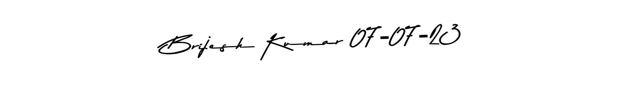 Asem Kandis PERSONAL USE is a professional signature style that is perfect for those who want to add a touch of class to their signature. It is also a great choice for those who want to make their signature more unique. Get Brijesh Kumar 07-07-23 name to fancy signature for free. Brijesh Kumar 07-07-23 signature style 9 images and pictures png