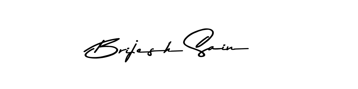 Design your own signature with our free online signature maker. With this signature software, you can create a handwritten (Asem Kandis PERSONAL USE) signature for name Brijesh Sain. Brijesh Sain signature style 9 images and pictures png