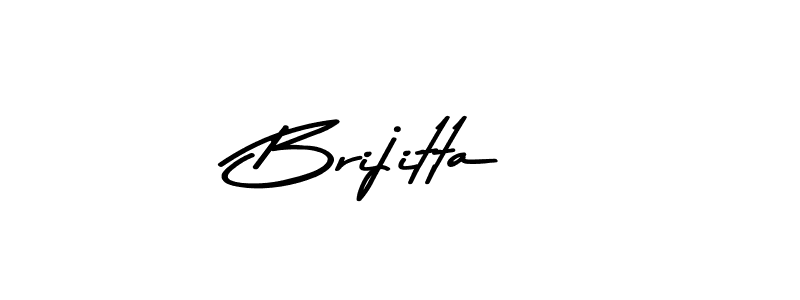 Design your own signature with our free online signature maker. With this signature software, you can create a handwritten (Asem Kandis PERSONAL USE) signature for name Brijitta. Brijitta signature style 9 images and pictures png