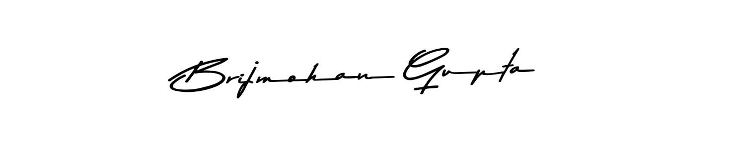 Design your own signature with our free online signature maker. With this signature software, you can create a handwritten (Asem Kandis PERSONAL USE) signature for name Brijmohan Gupta. Brijmohan Gupta signature style 9 images and pictures png