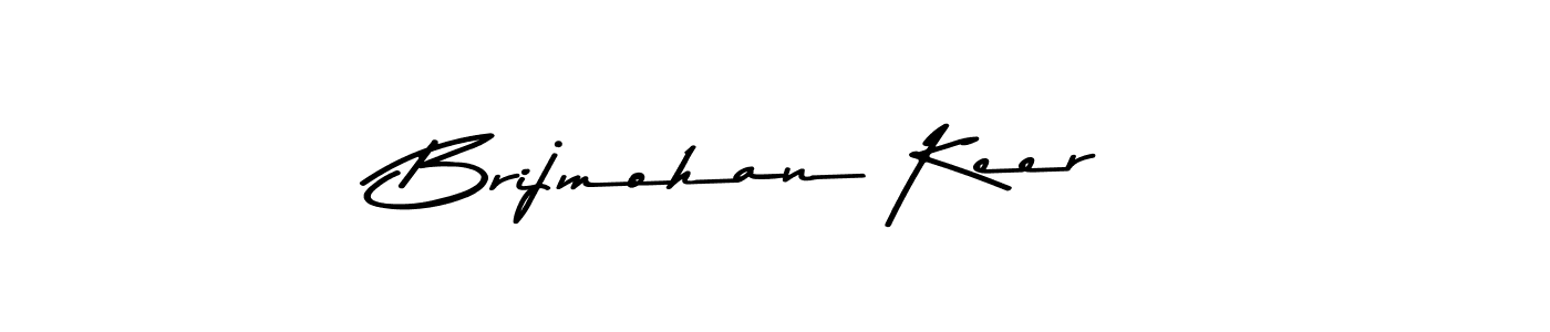 Asem Kandis PERSONAL USE is a professional signature style that is perfect for those who want to add a touch of class to their signature. It is also a great choice for those who want to make their signature more unique. Get Brijmohan Keer name to fancy signature for free. Brijmohan Keer signature style 9 images and pictures png